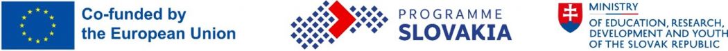 Logos of the European Union with the text “Co-funded by the European Union”, the Slovakia Programme, and the Ministry of Education, Research, Development and Youth of the Slovak Republic.
