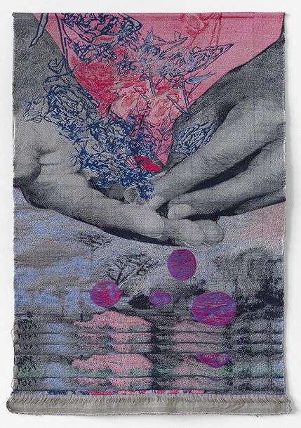 Alchemist, 148 x 102 cm, hand-woven on digital looms, cotton threads