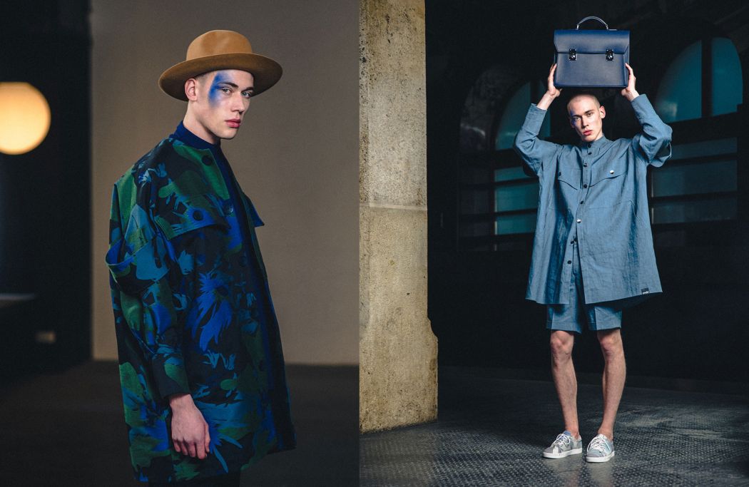 Dead flowers, collection of fabrics and clothes