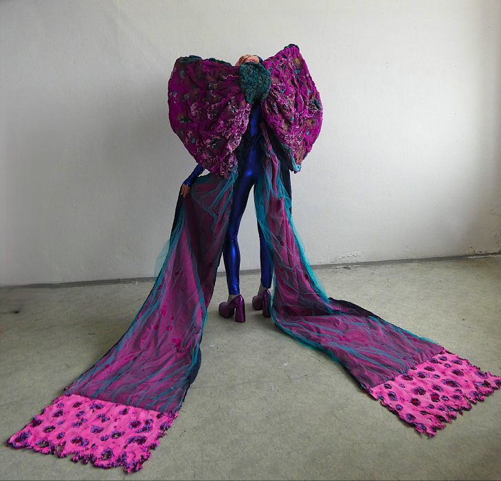 burning, layering, stitching, plush, tulle