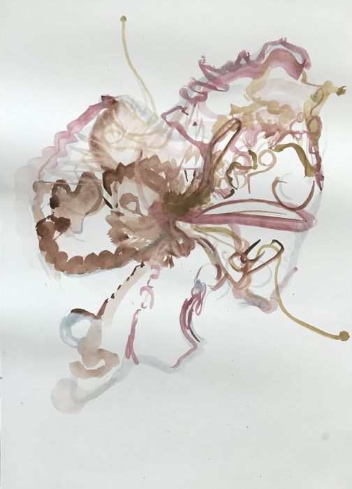 Spoločná maľba, akvarel na papieri, Kollarovičová, Novosad, Sudinová, ZS