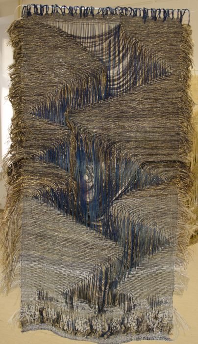 loom weaving, cotton, PES