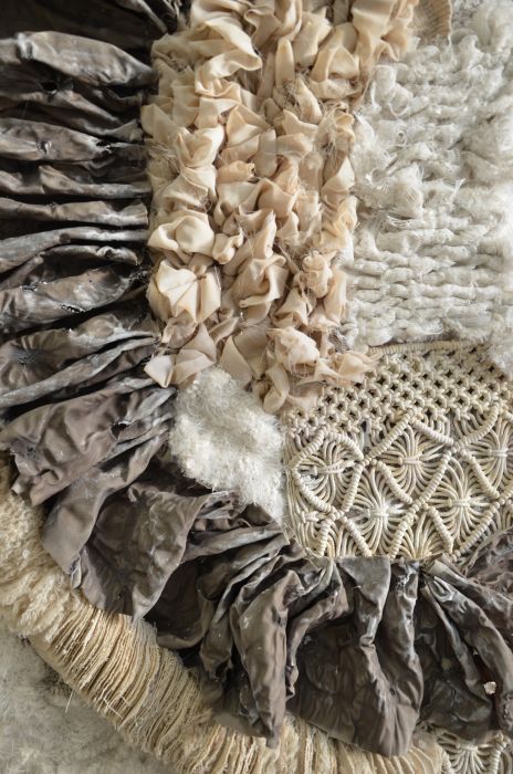 gathering, stitching, layering, textile